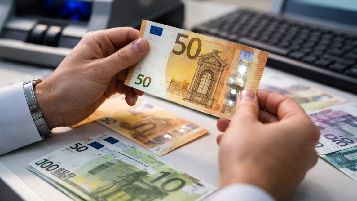 Как да разпознаем фалшивите евробанкноти